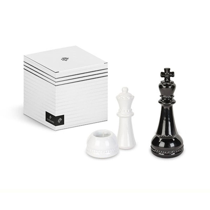 SET 2 SCACCHI RE E REGINA CANDELA CON SCATOLA